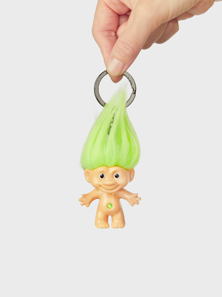COLLER x UNIVERSAL PVCフィギュアキーリング グッドラック・トロールズ(GREEN)