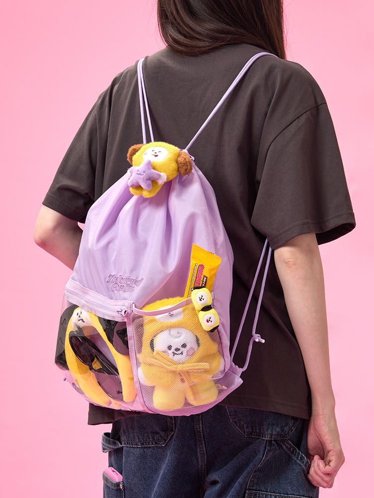 クリアポケット巾着バッグ(THE JOURNEY) BT21
