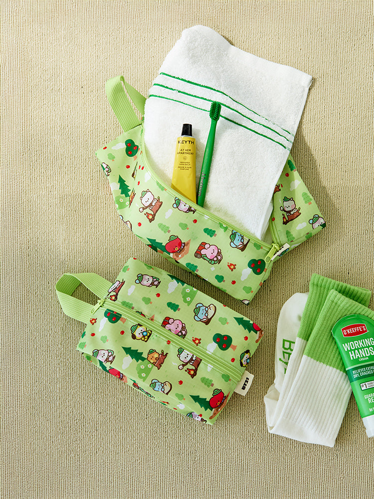 BT21 minini トラベルポーチセット グリーン(SCOUT) BT21