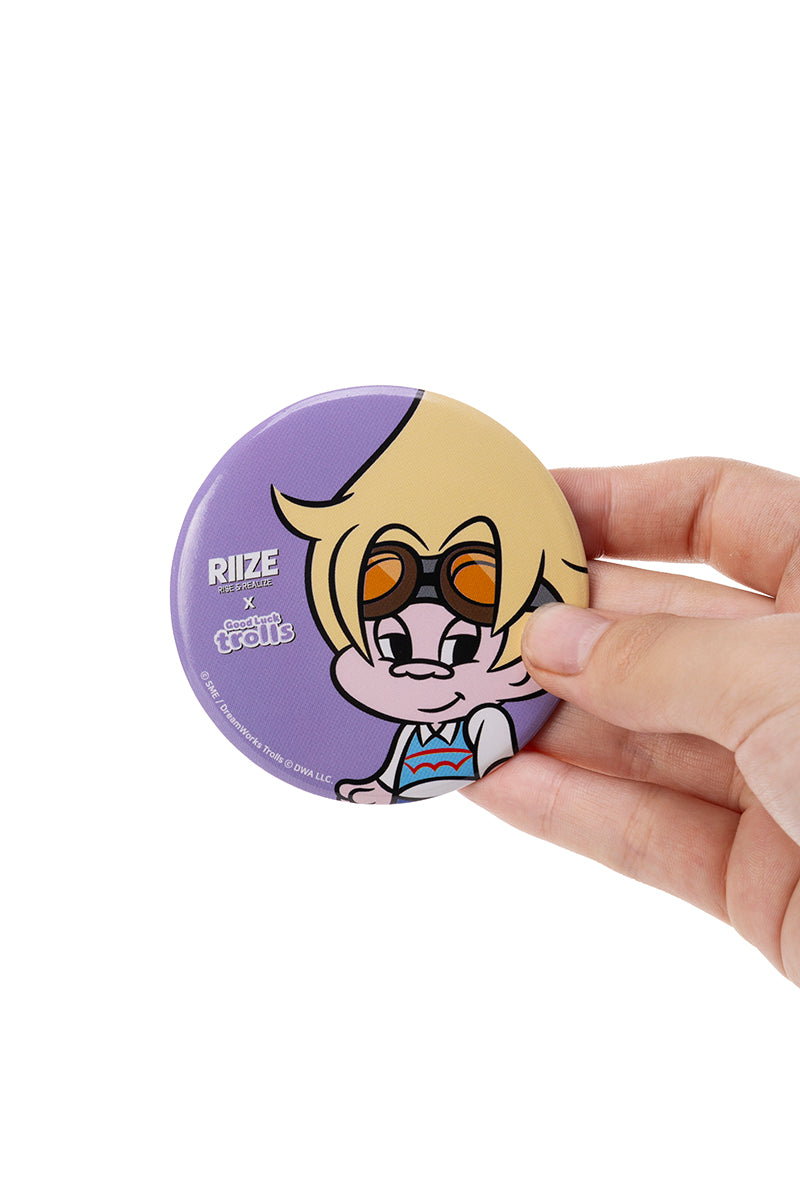 [RIIZE X Good Luck Trolls] MIRROR BUTTON (SHOTARO)