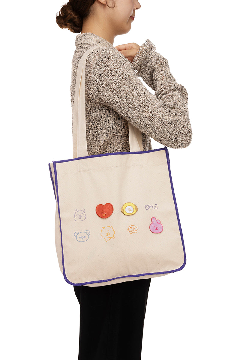 トートバッグ(ゆるフェイス) BT21