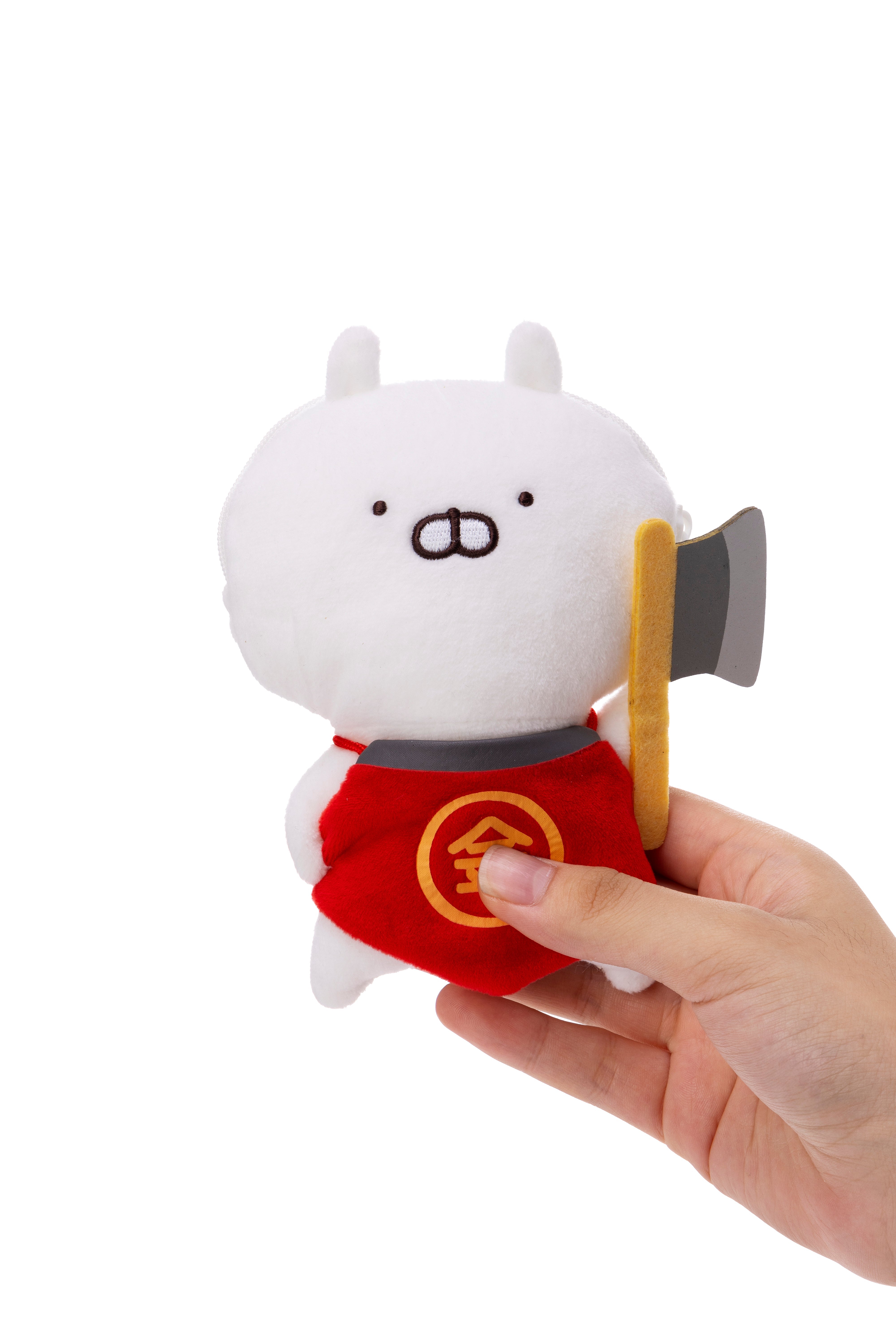 金太郎まる ダイカットフラットポーチ(むかしばなし) うさまる