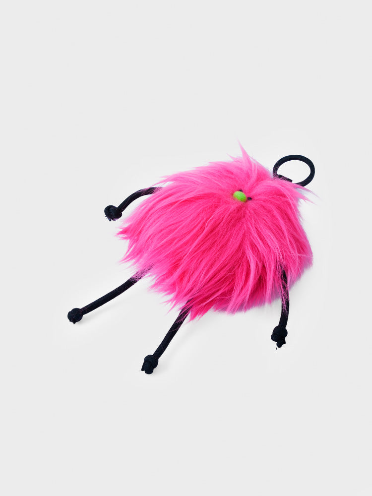 COLLER もふもふぬいぐるみキーリング ピンク