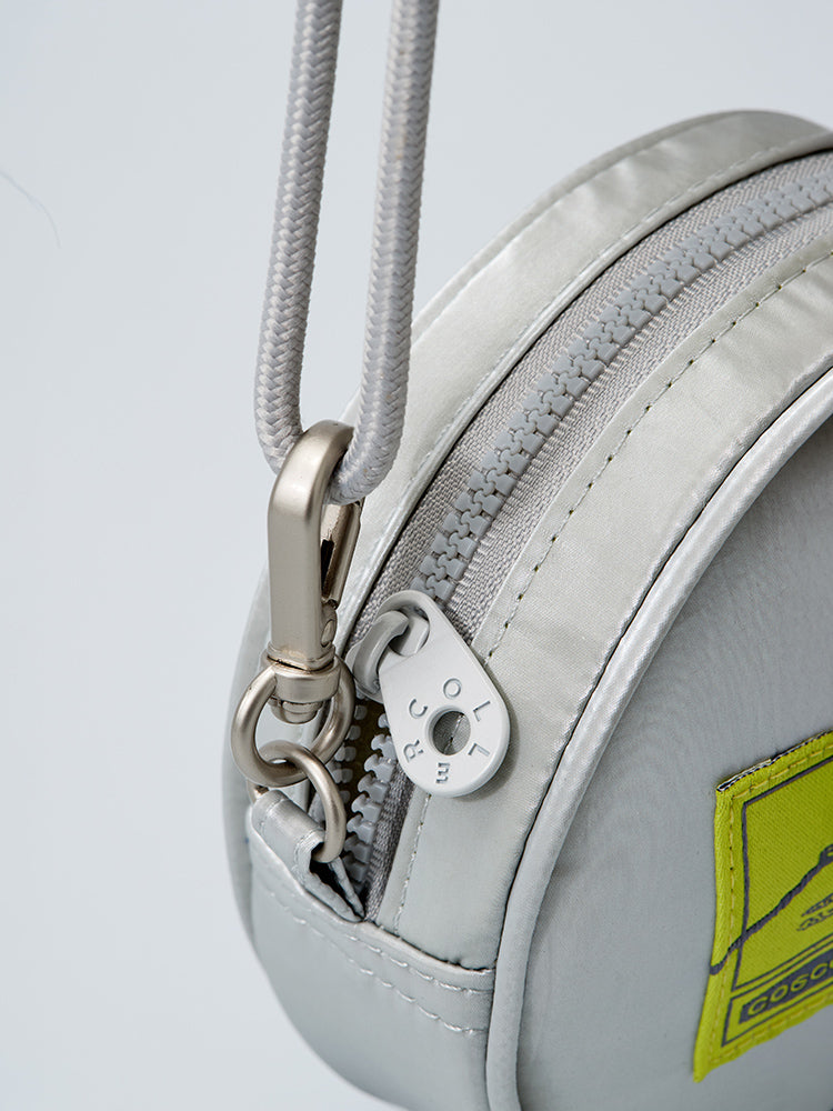 【予約販売】[coller aespa edition] LEMONADE キーリングバッグ(パールグレー)＋メタルスティコン(3個入り)セット