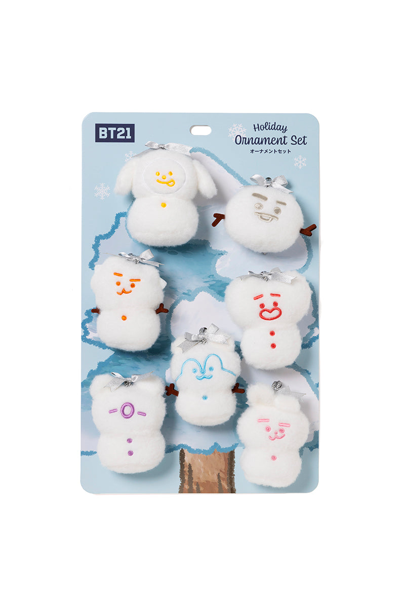 雪だるまオーナメントセット(SNOWMAN) BT21