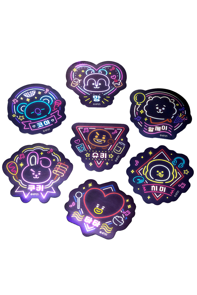 ランダムスマホステッカー(NEON) BT21