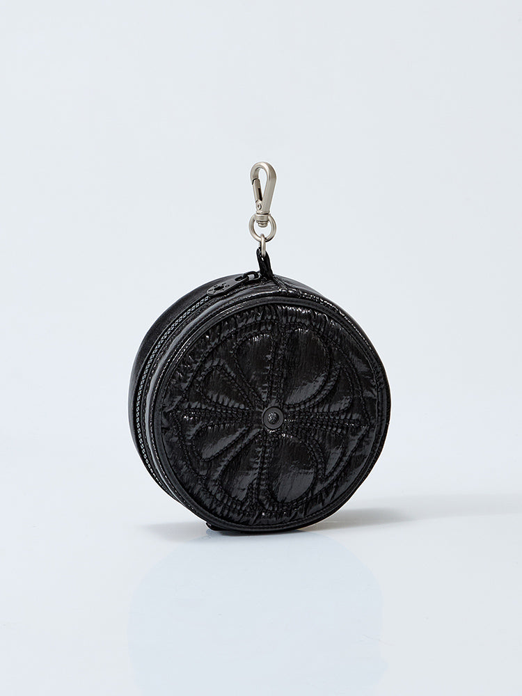 【予約販売】[coller aespa edition] LEMONADE キーリングバッグ(オニキスブラック)＋メタルスティコン(3個入り)セット