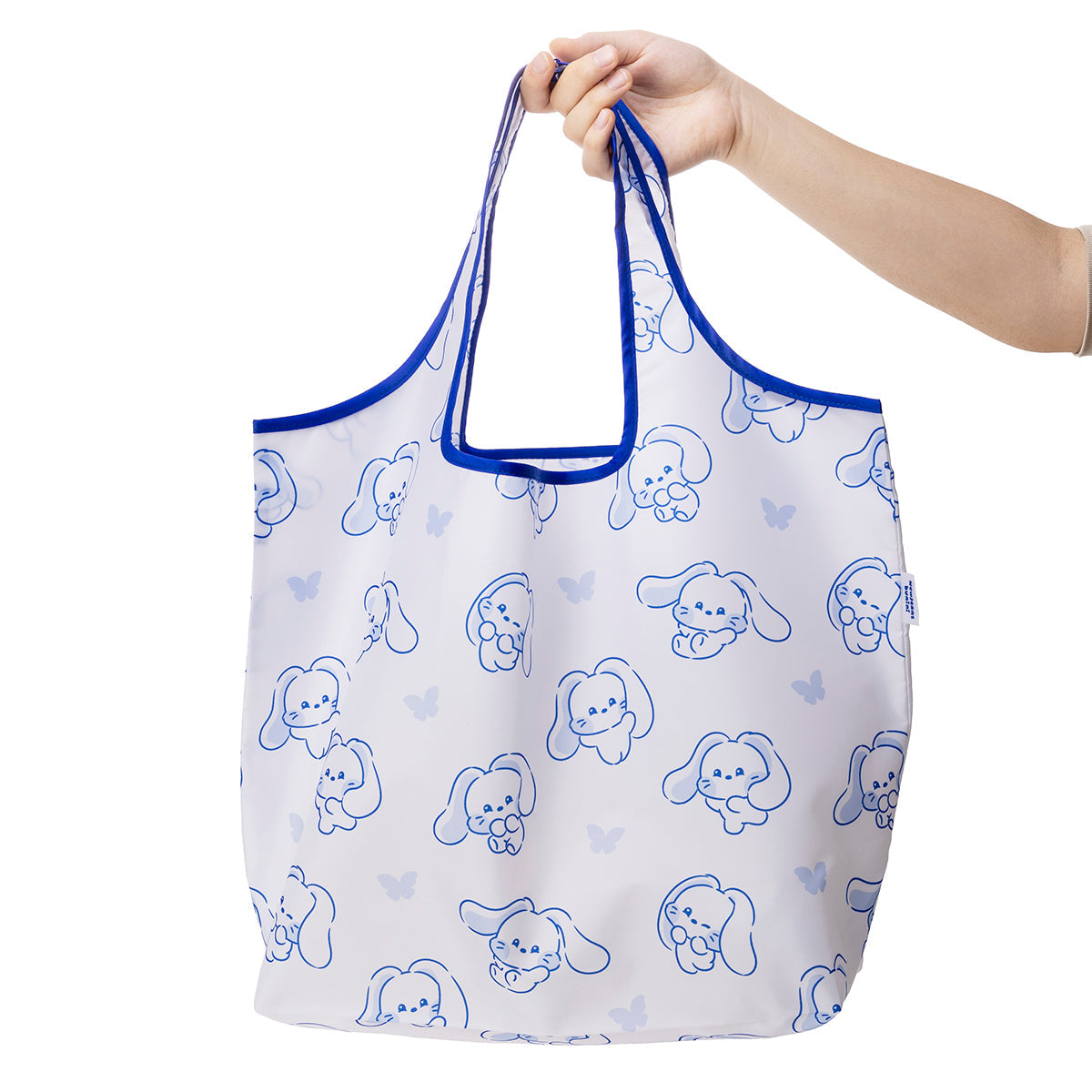 bunini 肩掛けエコバッグ(NV×WH)