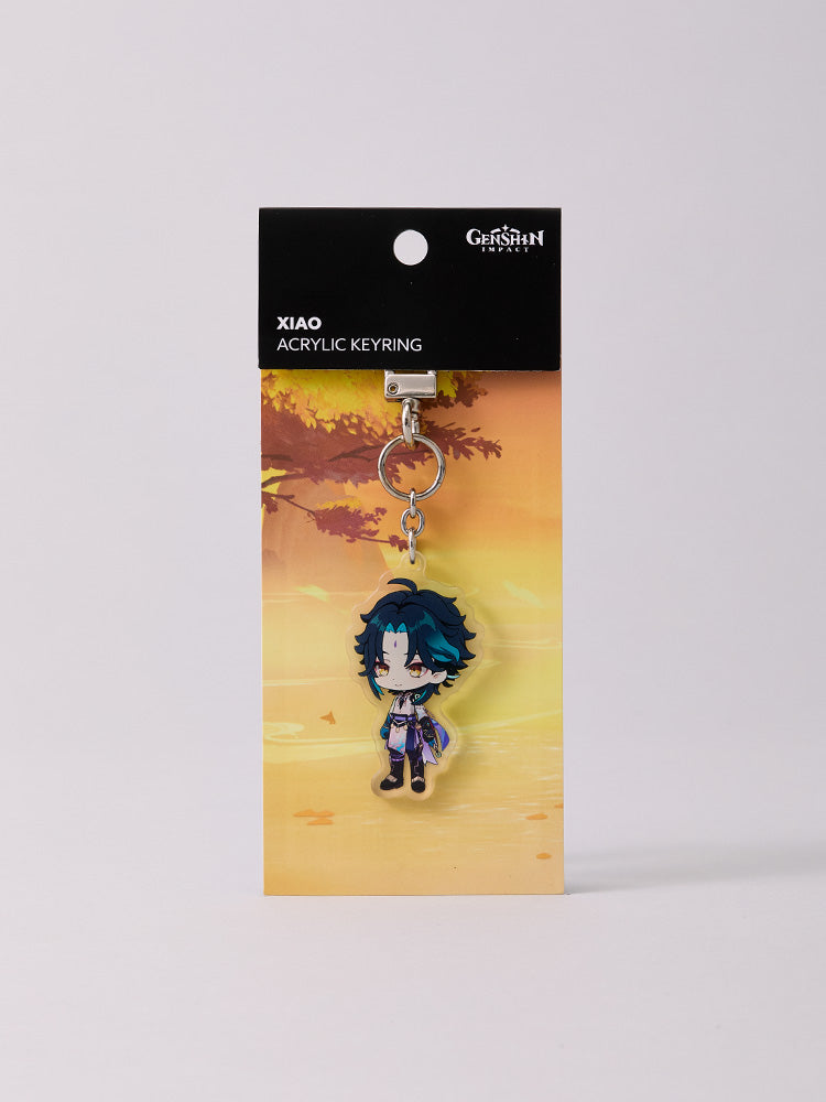 原神×LINE FRIENDS 魈 ちびキャラ アクリルキーリング