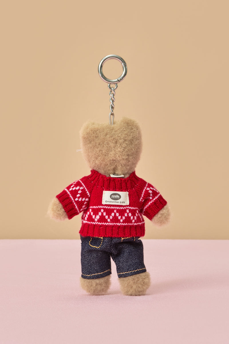 MNH COLLER プチクローゼット レッドニット