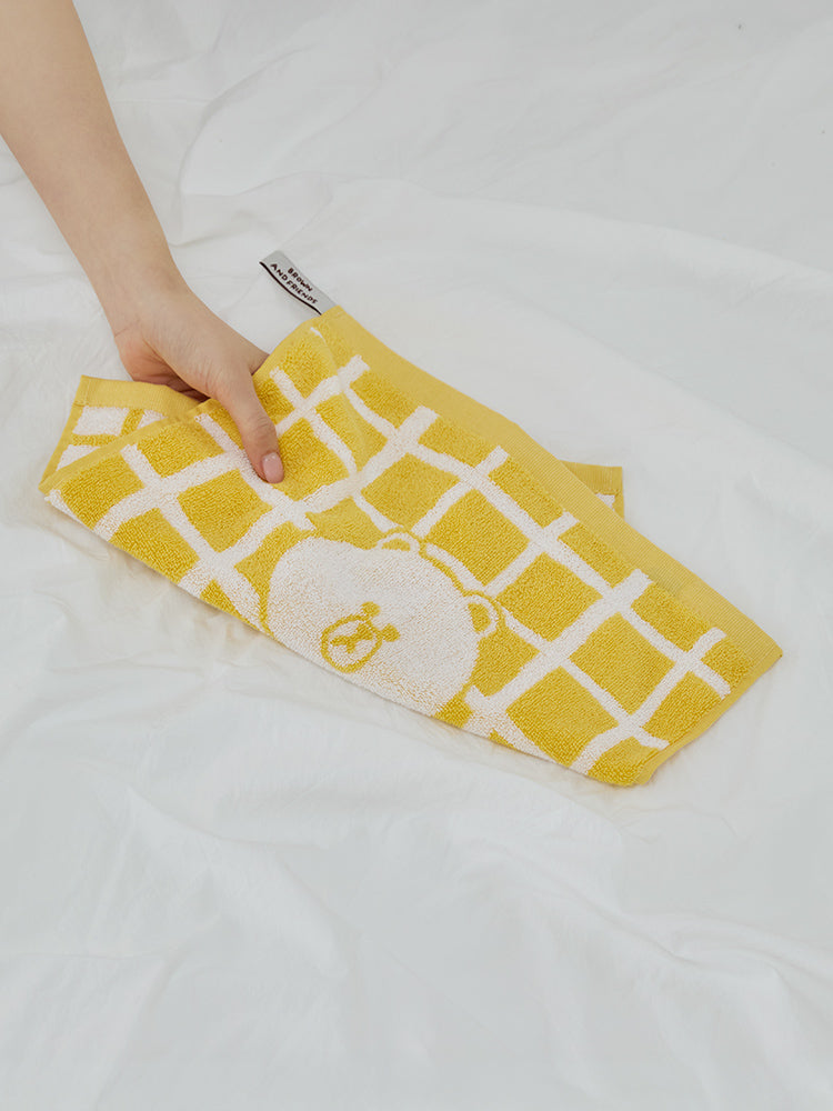 LINE FRIENDS | SONGWOL ベーシックハンドタオル(YL) ブラウン