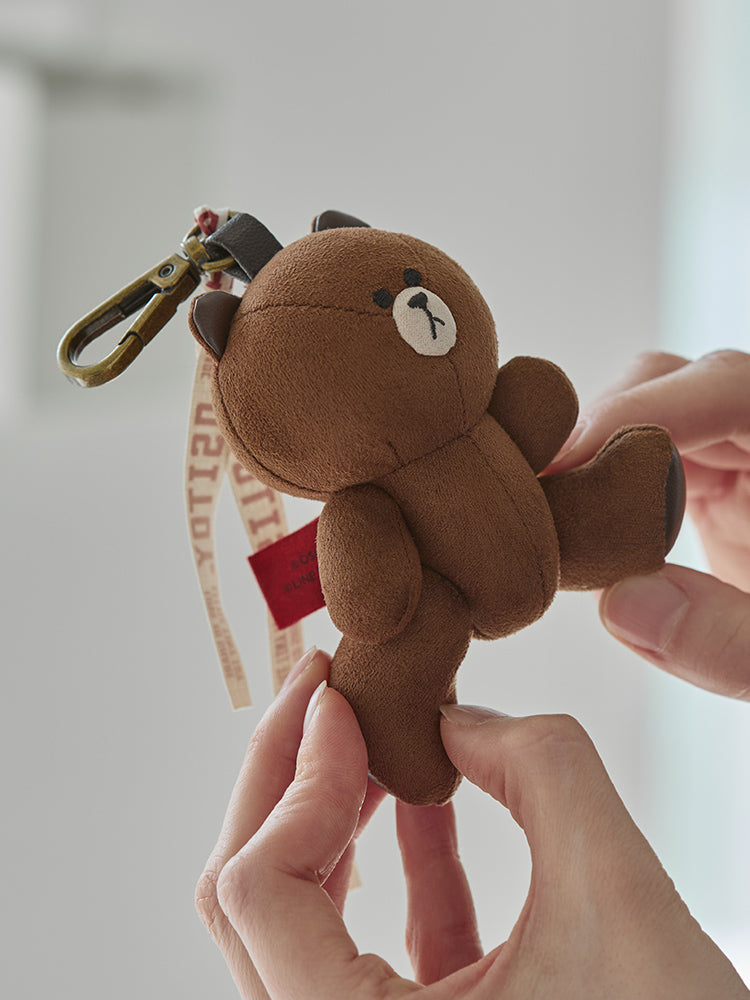 ぬいぐるみキーリング(OSITOY) ブラウン