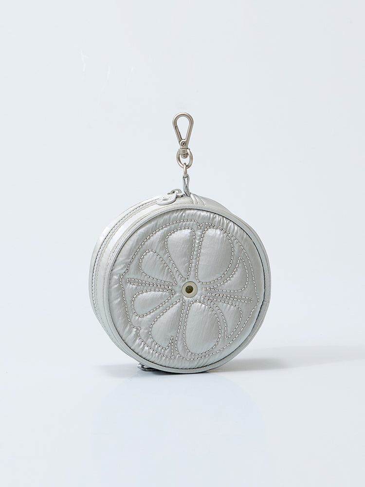 【予約販売】[coller aespa edition] LEMONADE キーリングバッグ パールグレー