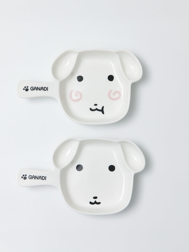 【期間限定販売】取っ手付きプレート 2枚セット GANADI