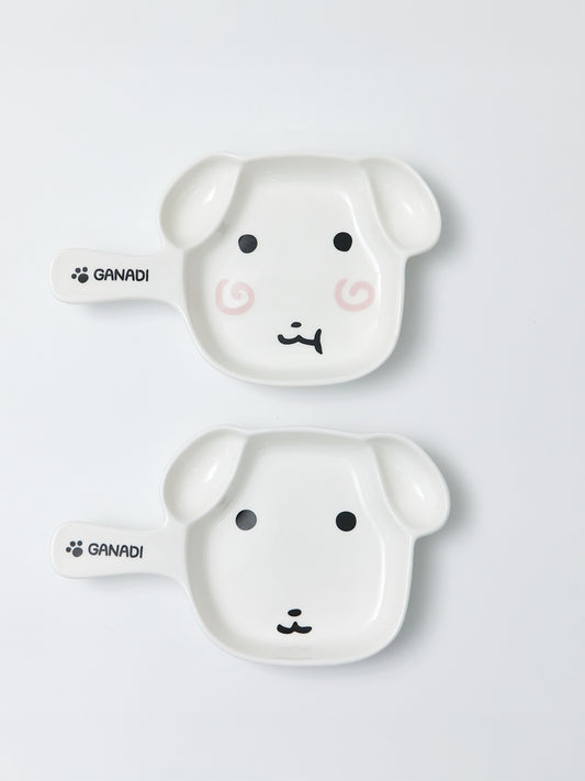 【期間限定販売】取っ手付きプレート 2枚セット GANADI