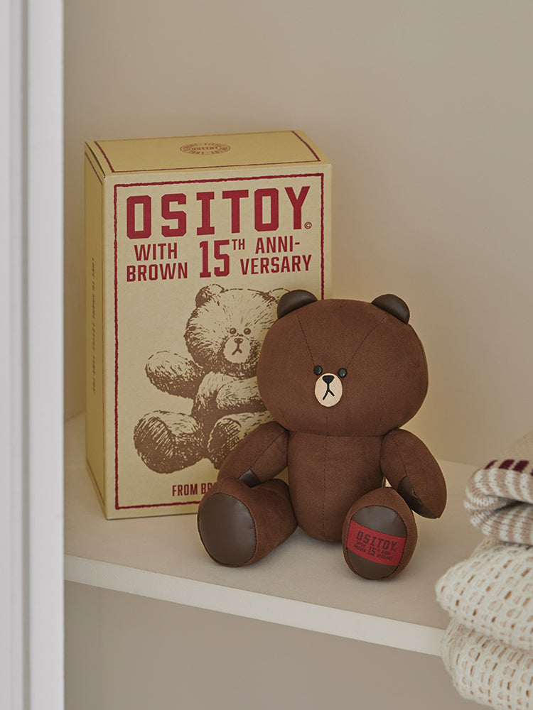ミディアムぬいぐるみ(OSITOY) ブラウン – LINE FRIENDS SQUARE JAPAN