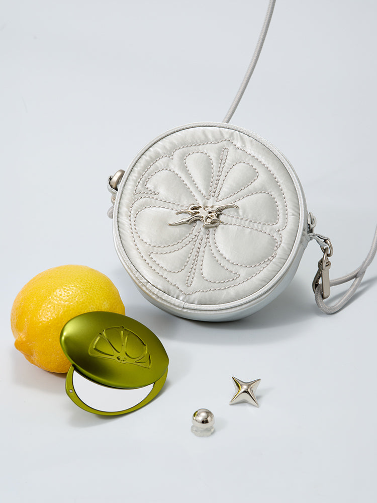 【予約販売】[coller aespa edition] LEMONADE キーリングバッグ パールグレー