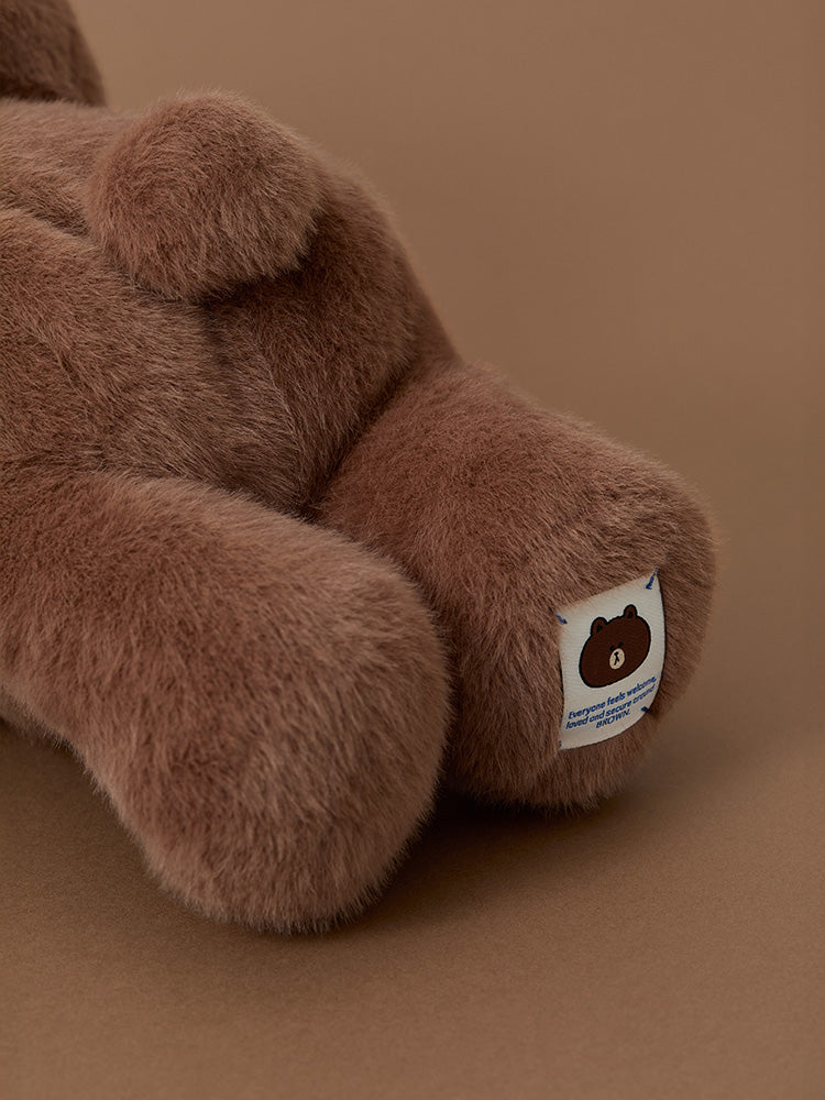 ぬいぐるみクロスバッグ(HUG BROWN) ブラウン