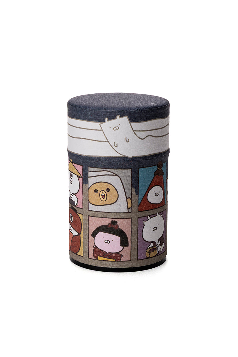 おふく園ほうじ茶缶(妖怪屋敷) うさまる