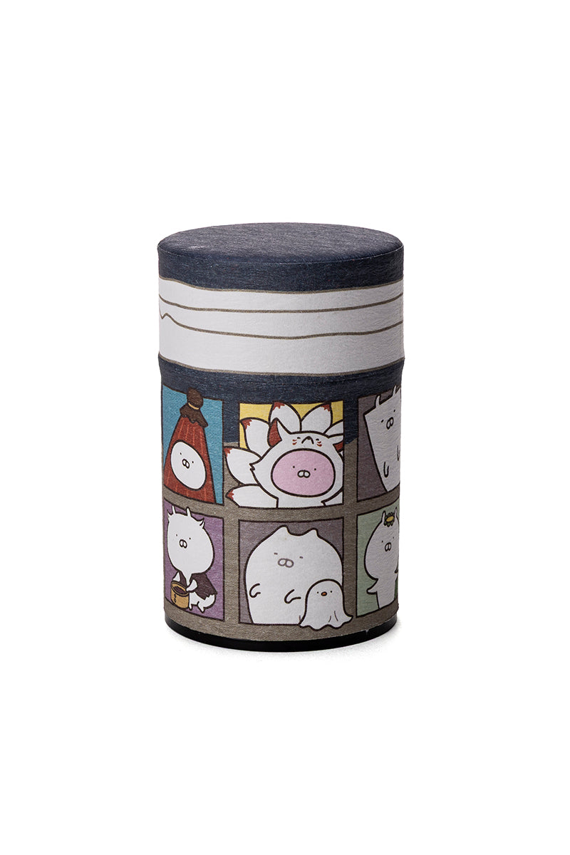 おふく園ほうじ茶缶(妖怪屋敷) うさまる