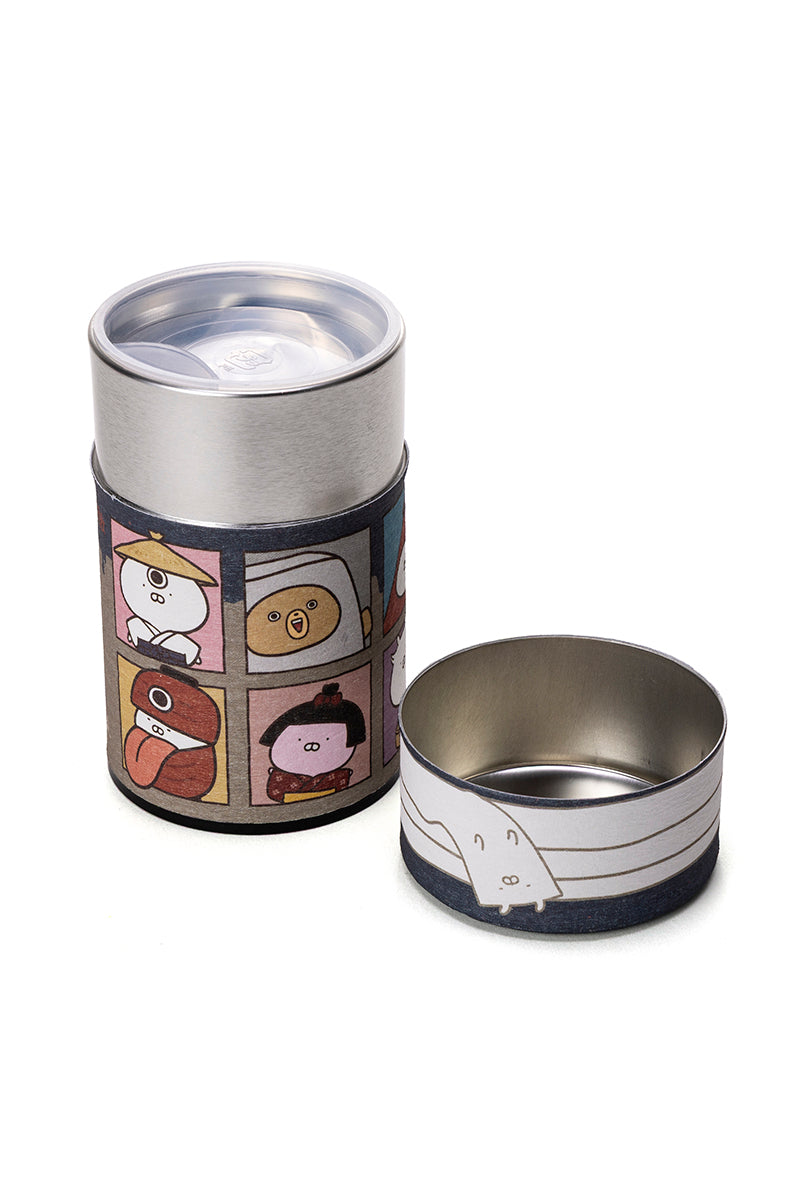 おふく園ほうじ茶缶(妖怪屋敷) うさまる