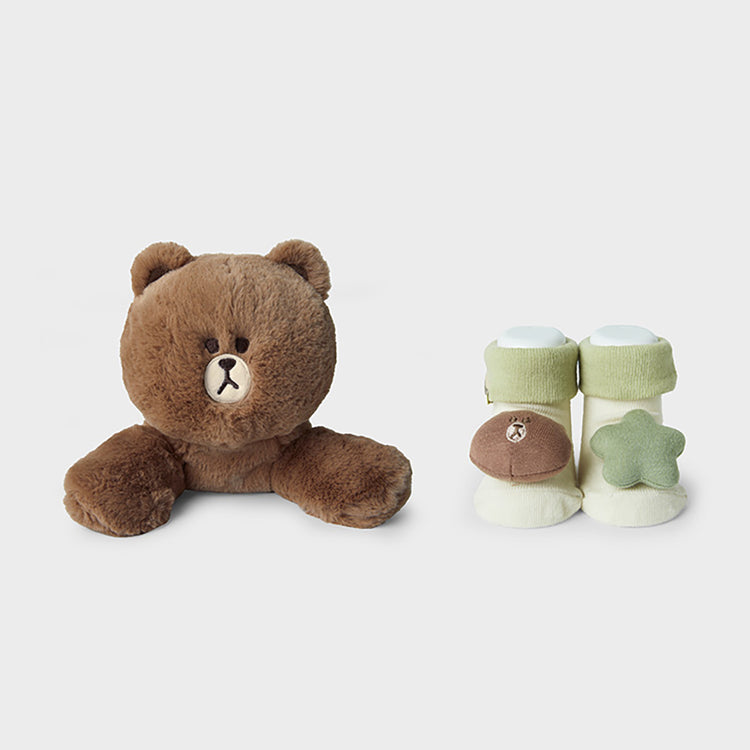 赤ちゃんぬいぐるみギフトセット ブラウン