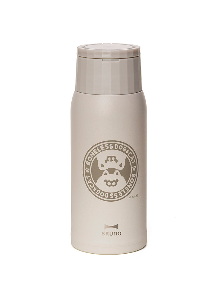 【数量限定予約販売】BRUNO ハンドル付き軽量ステンレスボトル medium ボンレス犬とボンレス猫