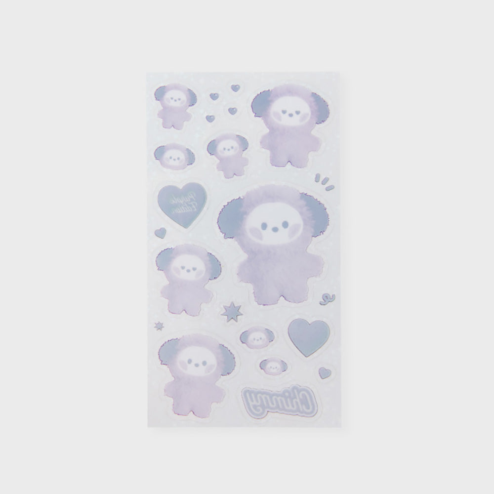 BT21 minini フォトステッカー(パープル)  CHIMMY