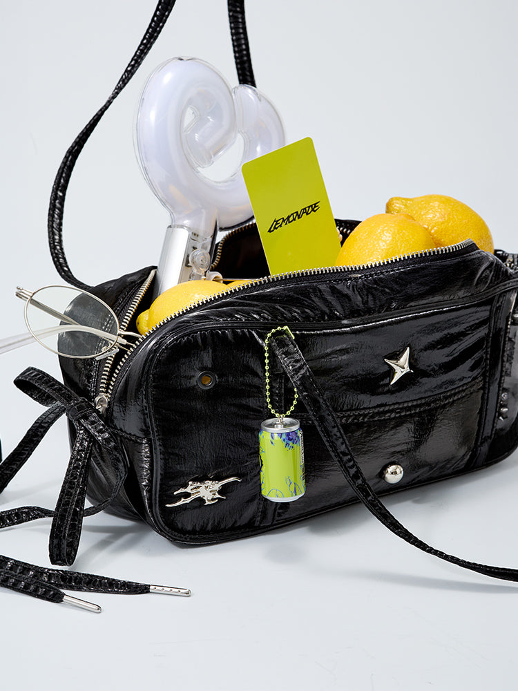 【予約販売】[coller aespa edition] COLLER バゲットバッグ(オニキスブラック)＋メタルスティコン(3個入り)セット