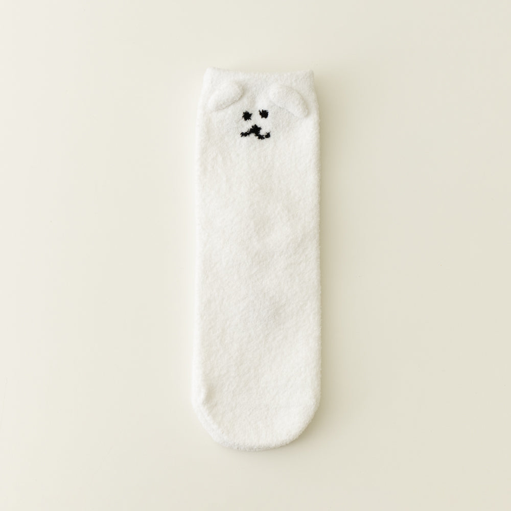 DINOTAENG ぽかぽかソックス 白 ボボ