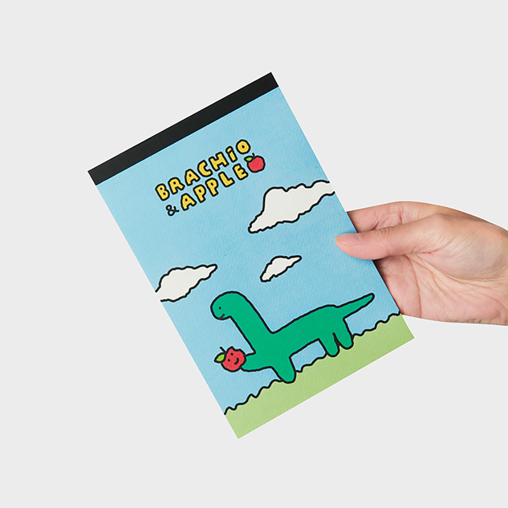 ベーシックノートパッド (ブルー) ブラキオ