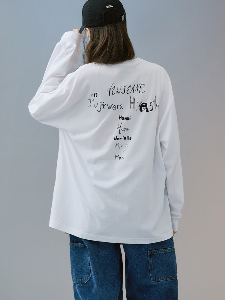NewJeans X Hiroshi Fujiwara COLLER 長袖Tシャツ ver.3