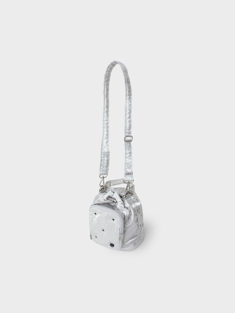 COLLER バケットバッグ シルバー