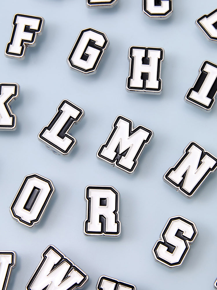 COLLER メタルアルファベットスティコン(ホワイト) A～Z