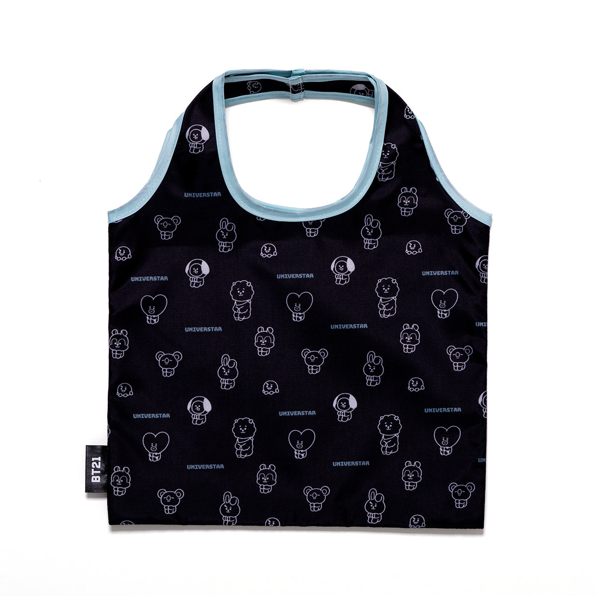 フラットエコバッグ(ブラック) BT21