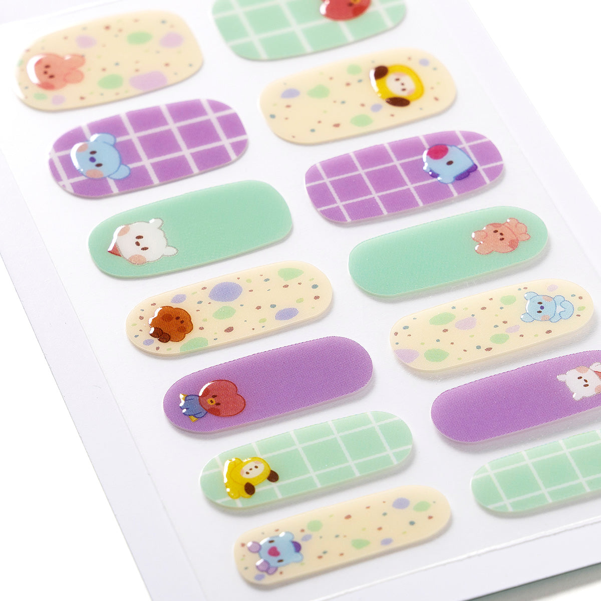 ベビー バディ ジェルネイルシール(グリーンパープル) BT21