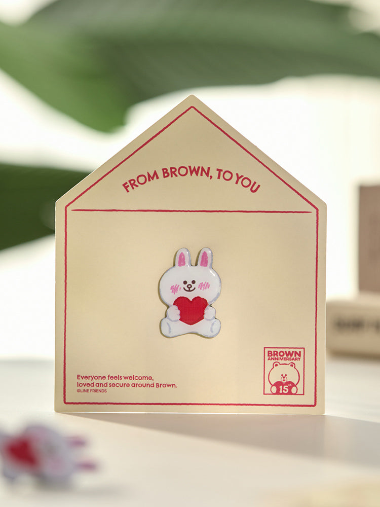 15周年ピンバッジ ブラウン – LINE FRIENDS SQUARE JAPAN OFFICIAL