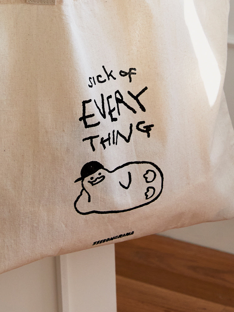 SSEBONGRAMA エコバッグ(SICK OF EVERYTHING)