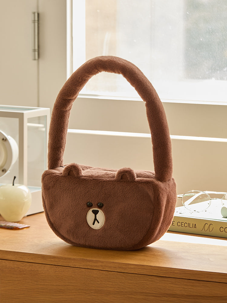 トートバッグ(HUG BROWN4) ブラウン