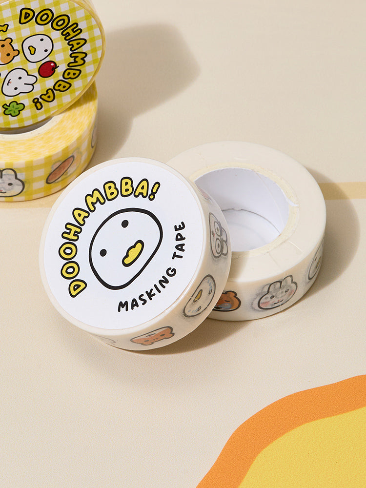 DOOHAMBBA! マスキングテープ ホワイト
