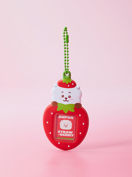 ミニフォトホルダーキーリング(STRAWBERRY PARTY) RJ