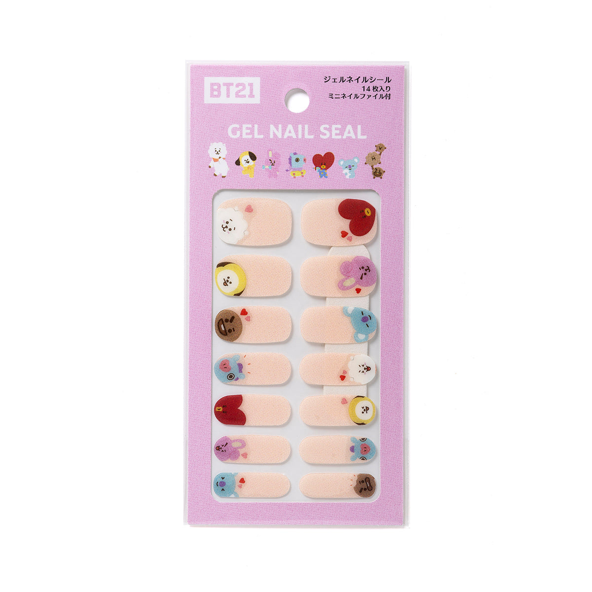 ジェルネイルシール(ハート) BT21