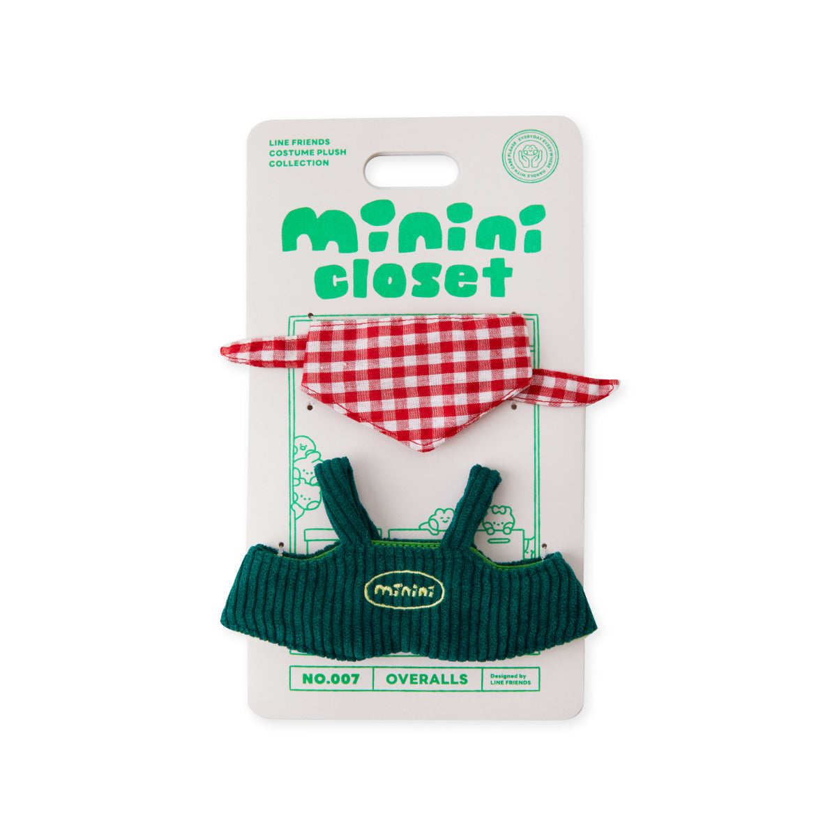 minini クローゼット オーバーオール LINE FRIENDS