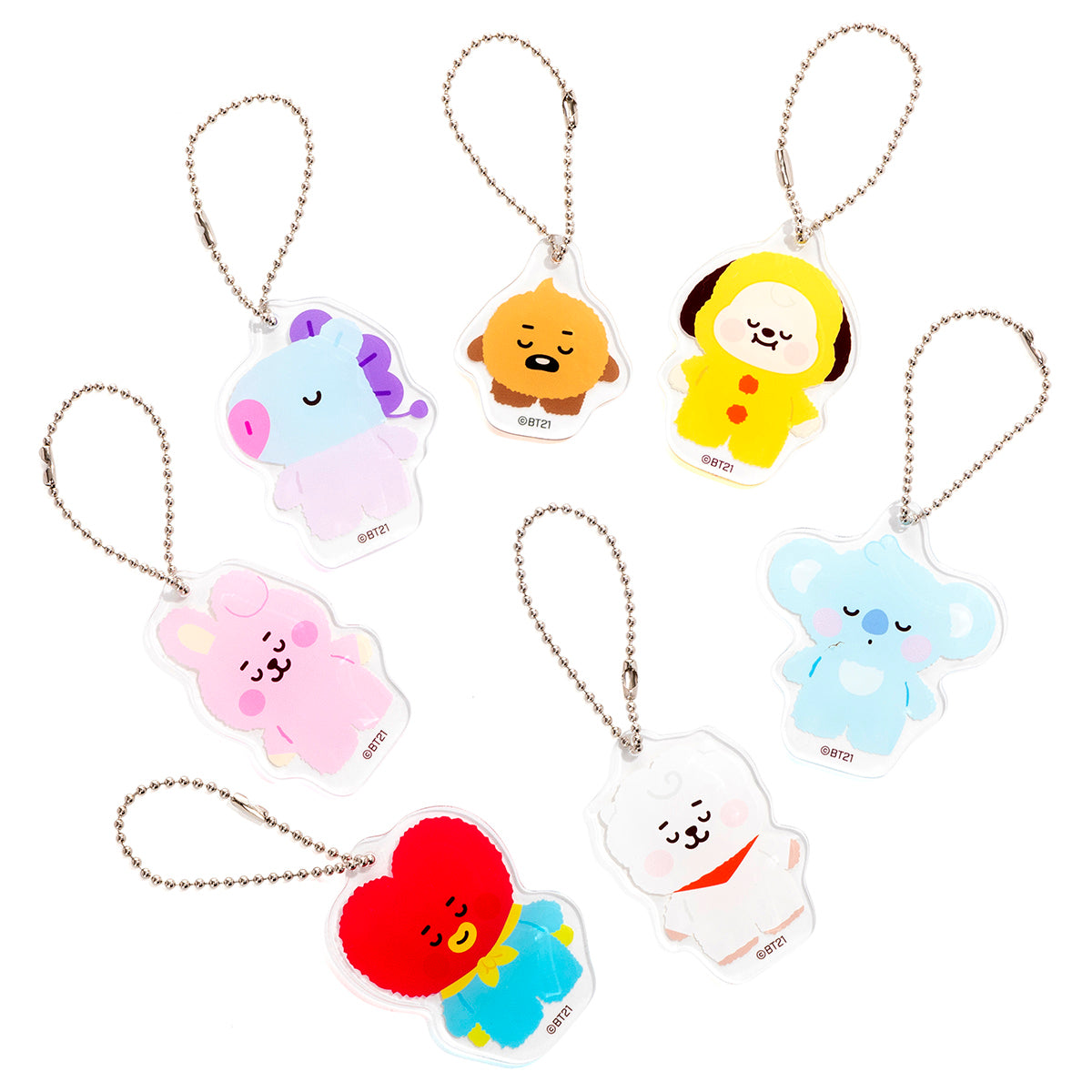 たっとん ベビー ランダムアクリルキーチェーン(ねとん) BT21