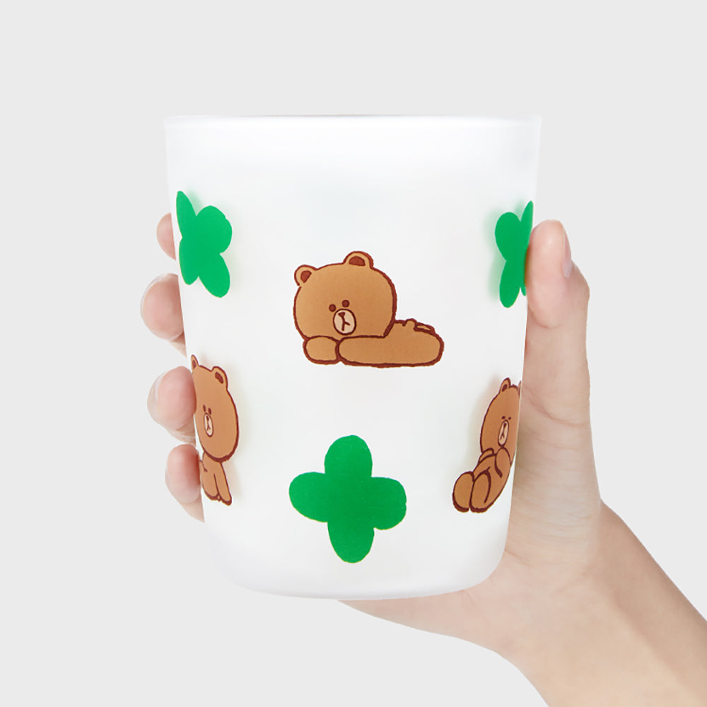 シリコンガラスコールドカップ ブラウン