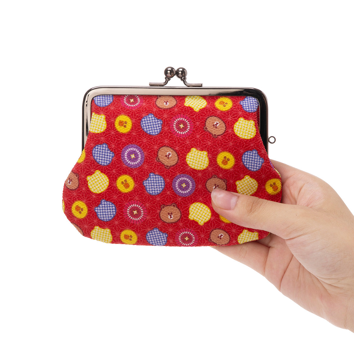 親子がま口(赤) LINE FRIENDS