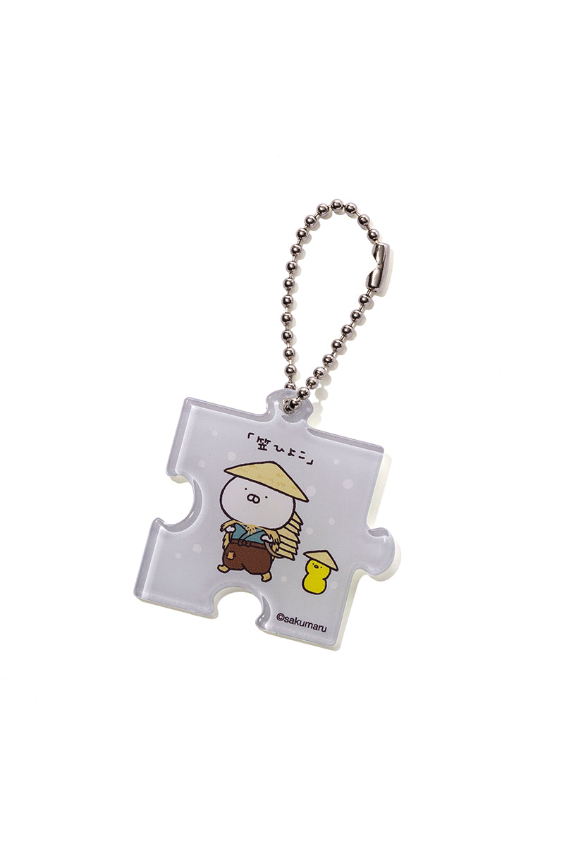 パズルアクリルキーチェーン８柄ランダム(むかしばなし) うさまる