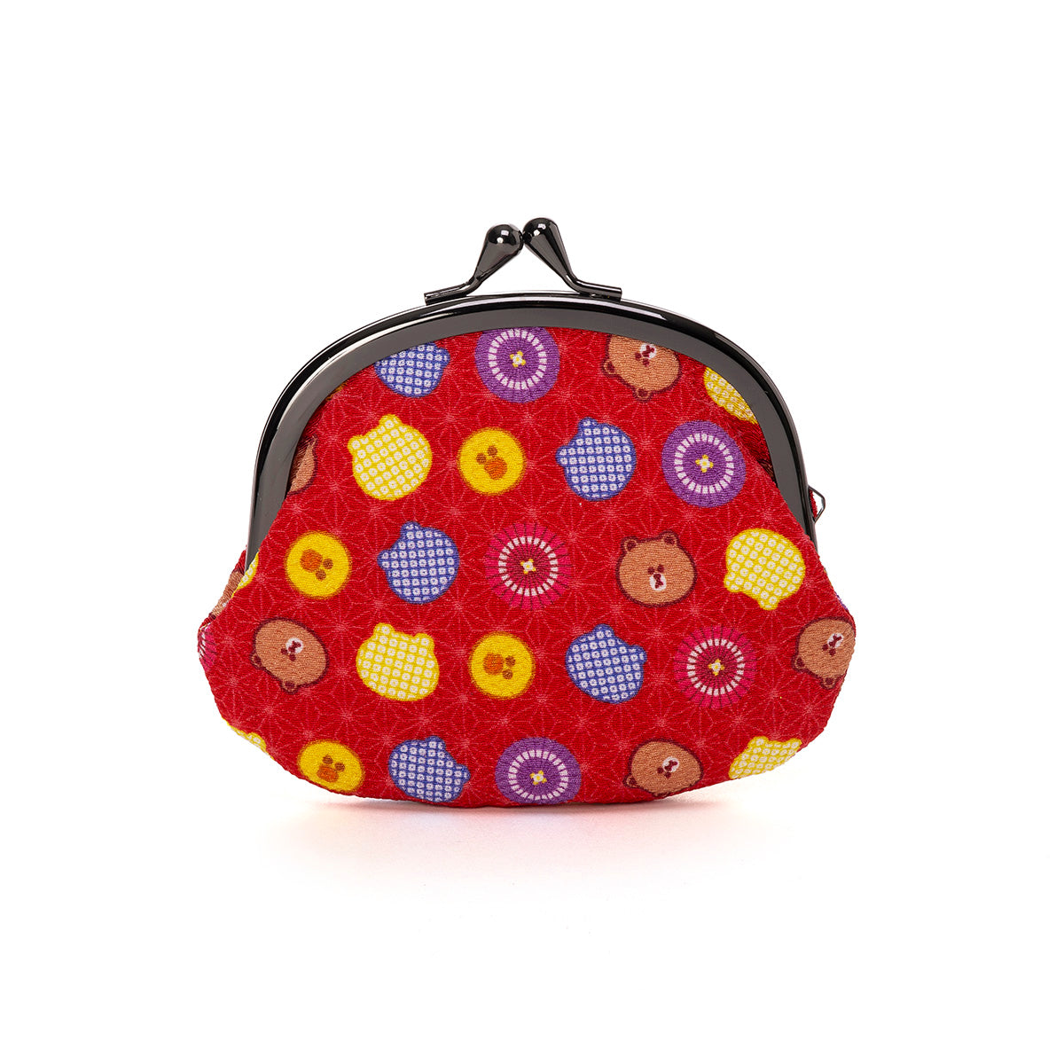 3.3寸丸がま口(赤) LINE FRIENDS