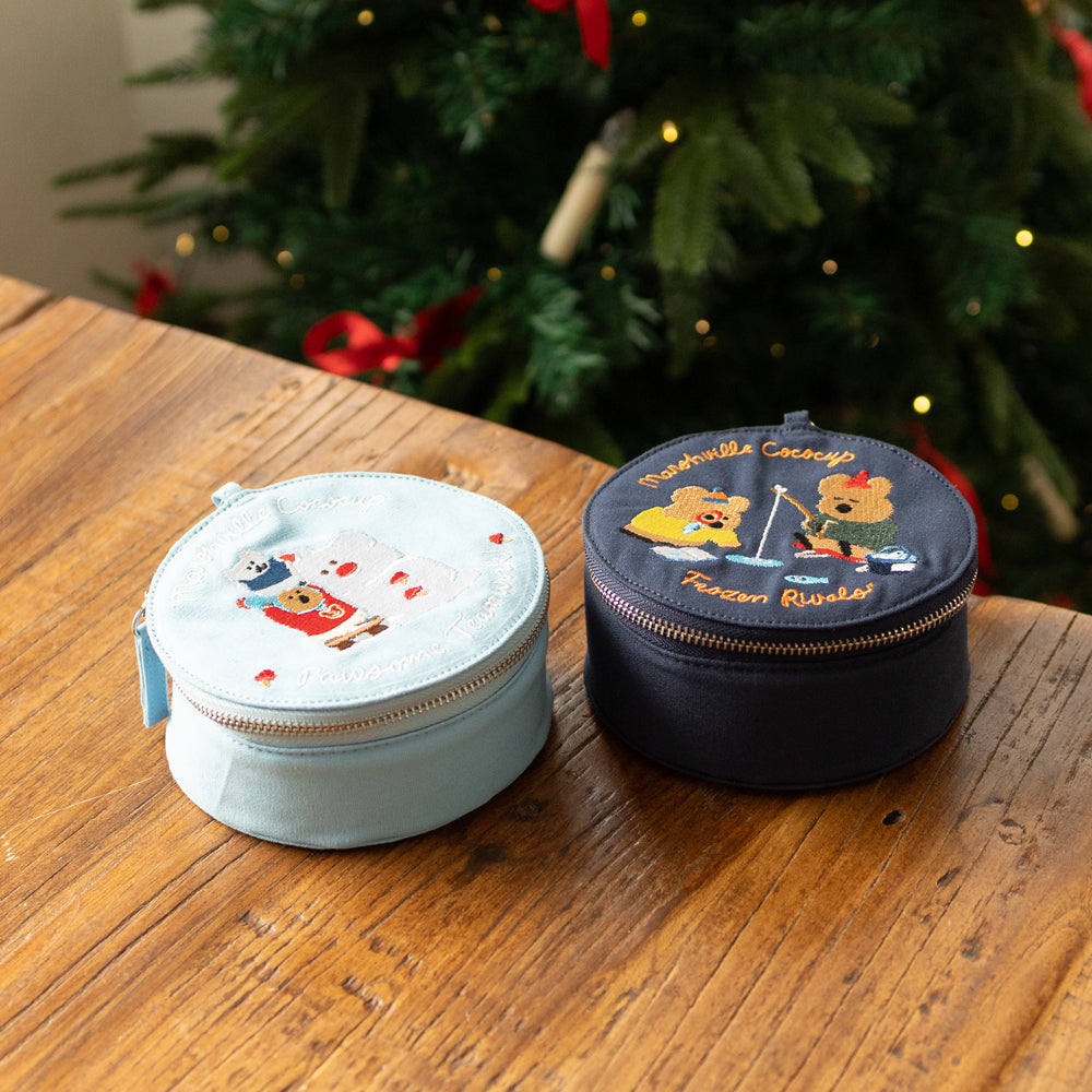 DINOTAENG 丸型ポーチ 雪だるま (COCOCUP)