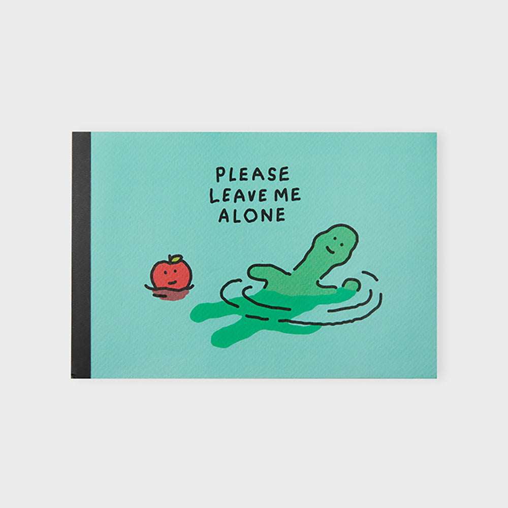 ベーシック横開きノートパッド (ブルー) ブラキオ